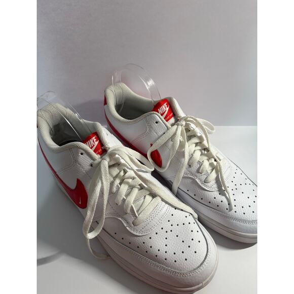 Nike Court Vision Low Sneakers White Red Men’s Size 11 Leather Lace-Up main image 4